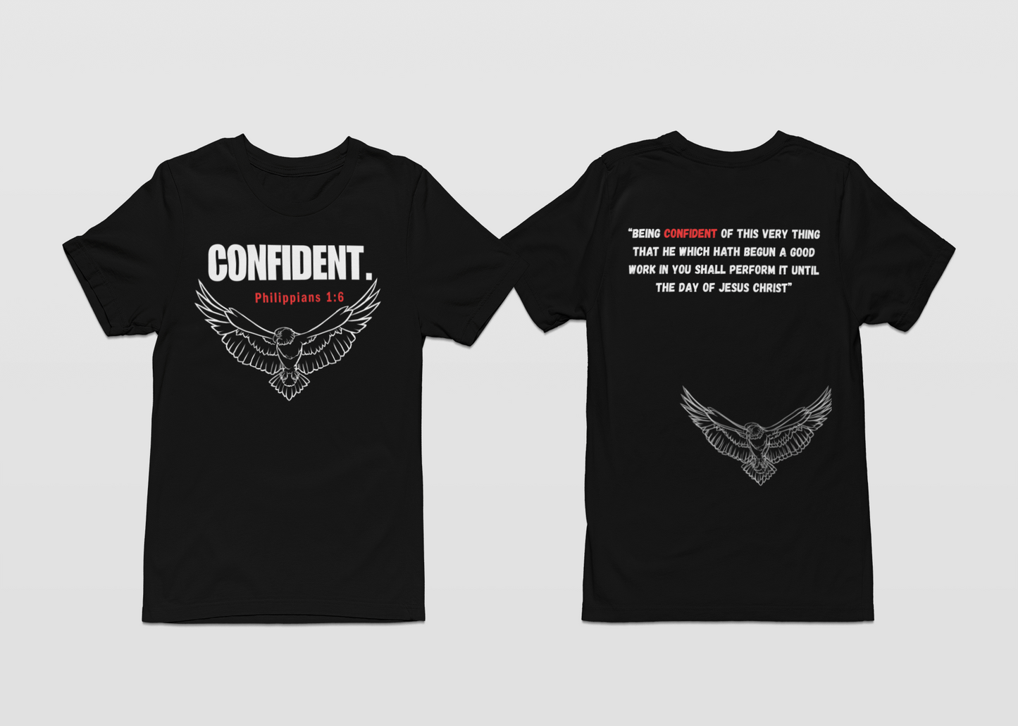 'Confident' Black shirt collection