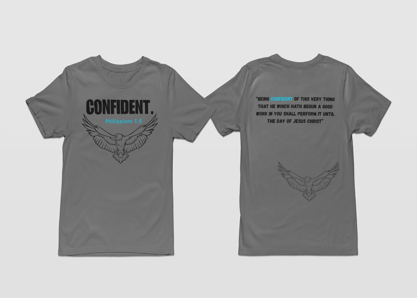 CONFIDENT-Gray T-shirt Second Collection