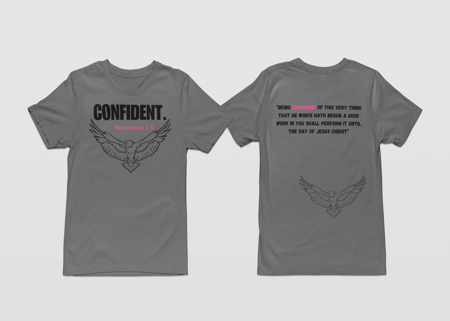 CONFIDENT-Gray T-shirt Second Collection