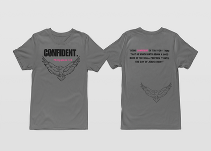 CONFIDENT-Gray T-shirt Second Collection