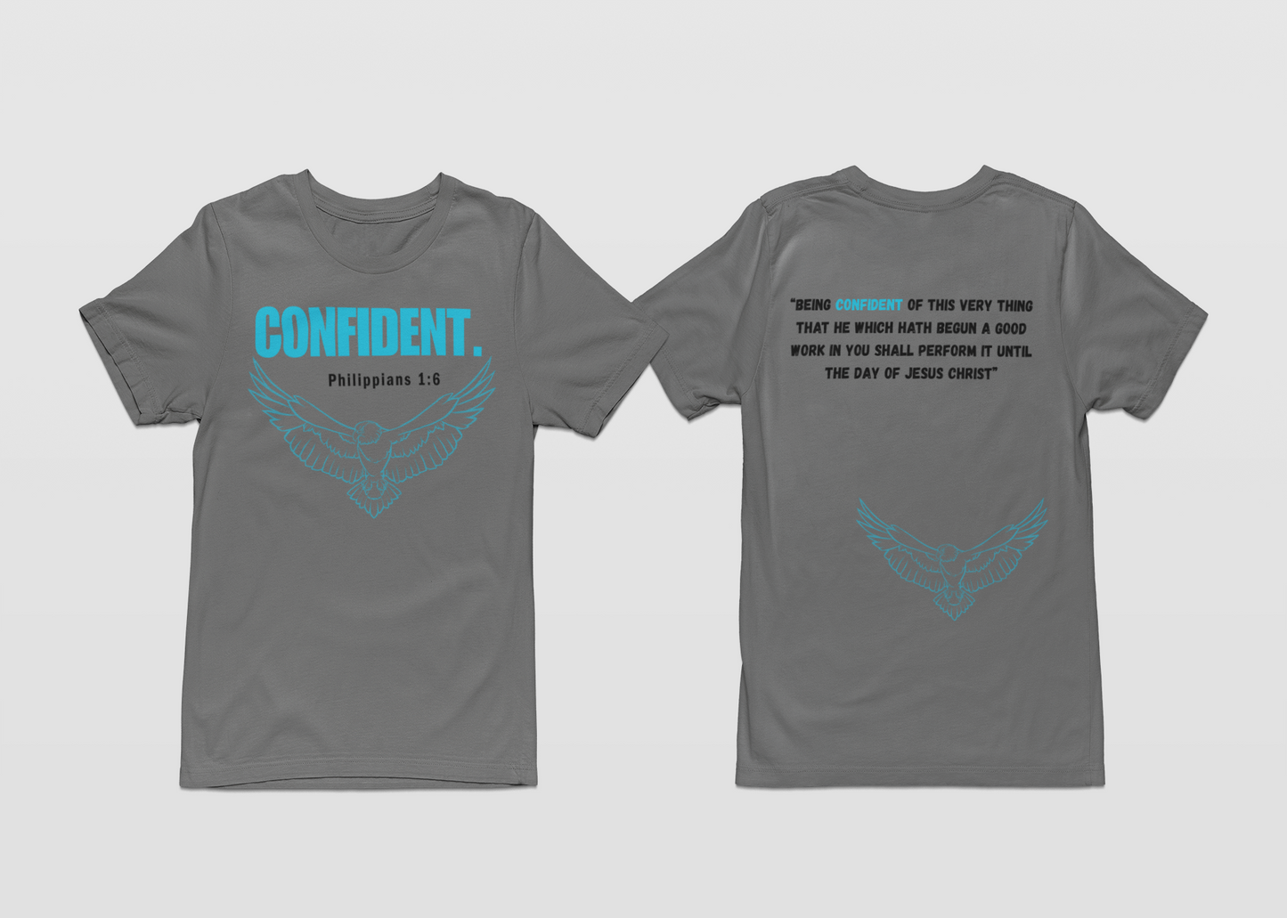 CONFIDENT-Gray T-shirt Collection