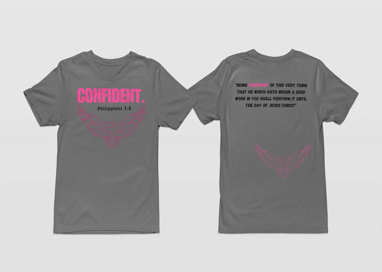 CONFIDENT-Gray T-shirt Collection
