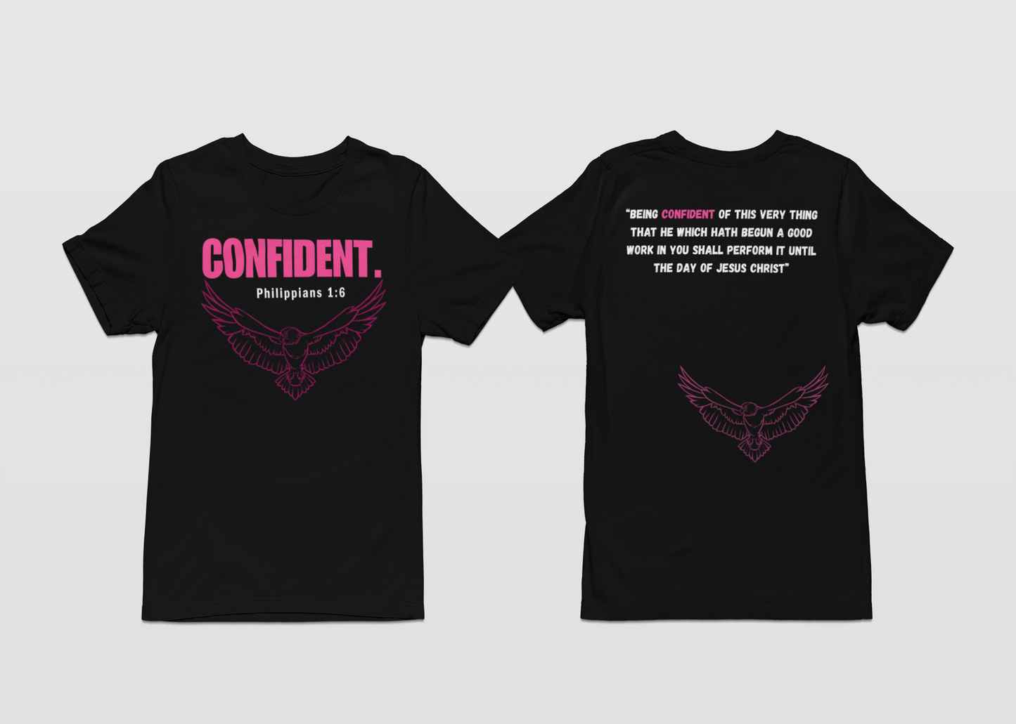 'Confident' Black shirt collection