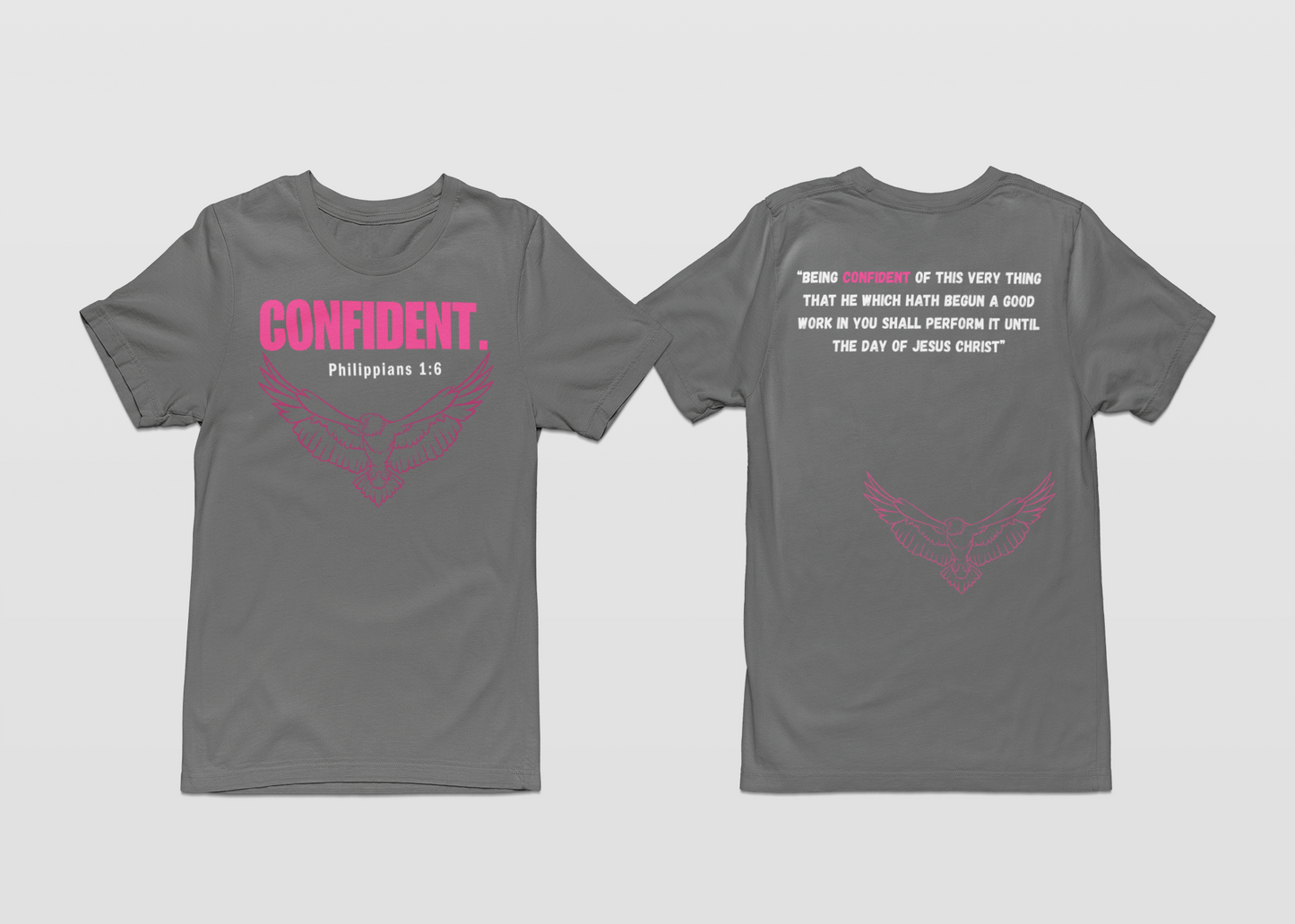 CONFIDENT-Gray T-shirt Collection