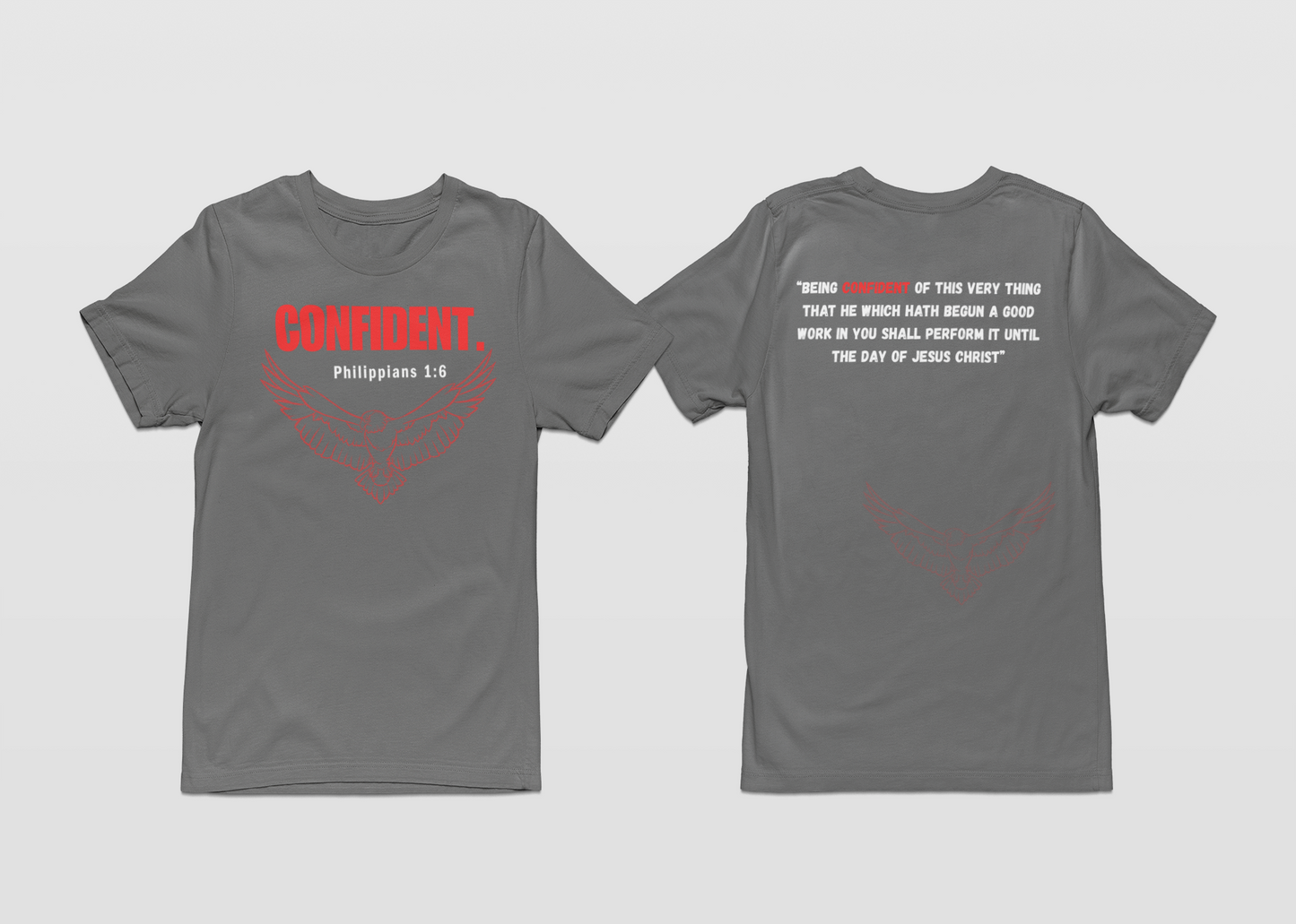 CONFIDENT-Gray T-shirt Collection
