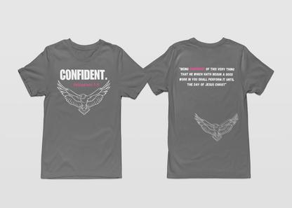 CONFIDENT-Gray T-shirt Second Collection