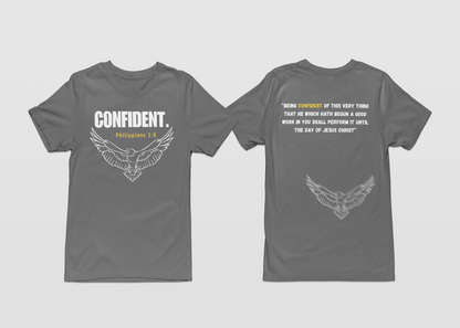 CONFIDENT-Gray T-shirt Second Collection