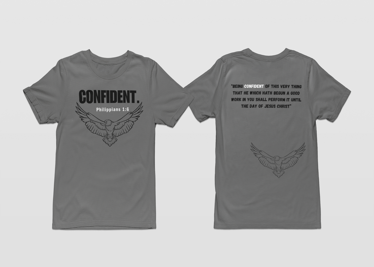 CONFIDENT-Gray T-shirt Second Collection