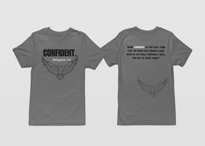 CONFIDENT-Gray T-shirt Second Collection