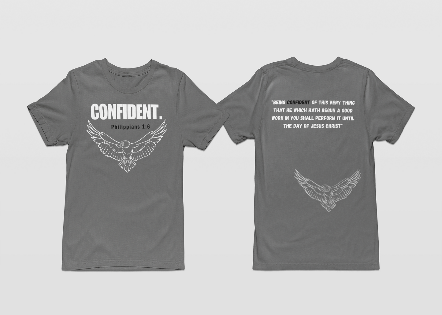 CONFIDENT-Gray T-shirt Second Collection