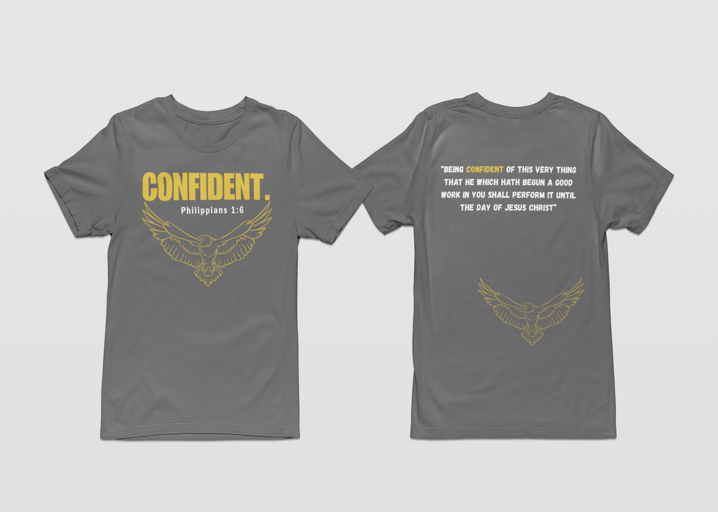 CONFIDENT-Gray T-shirt Collection