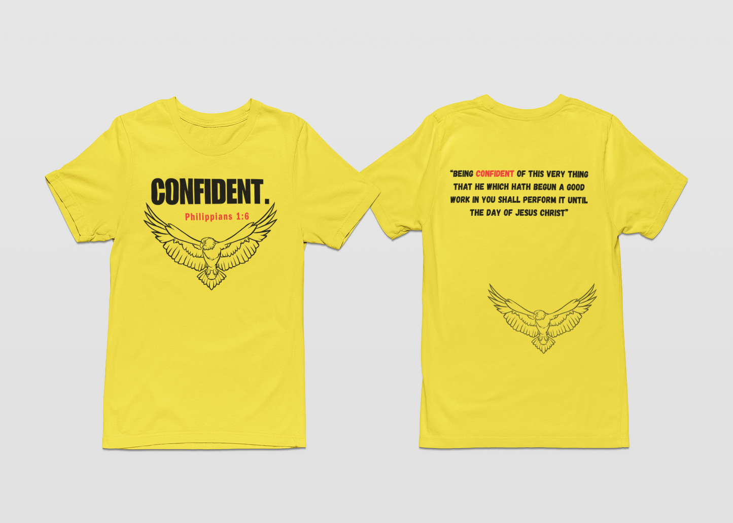 CONFIDENT- Yellow T-Shirt Collection