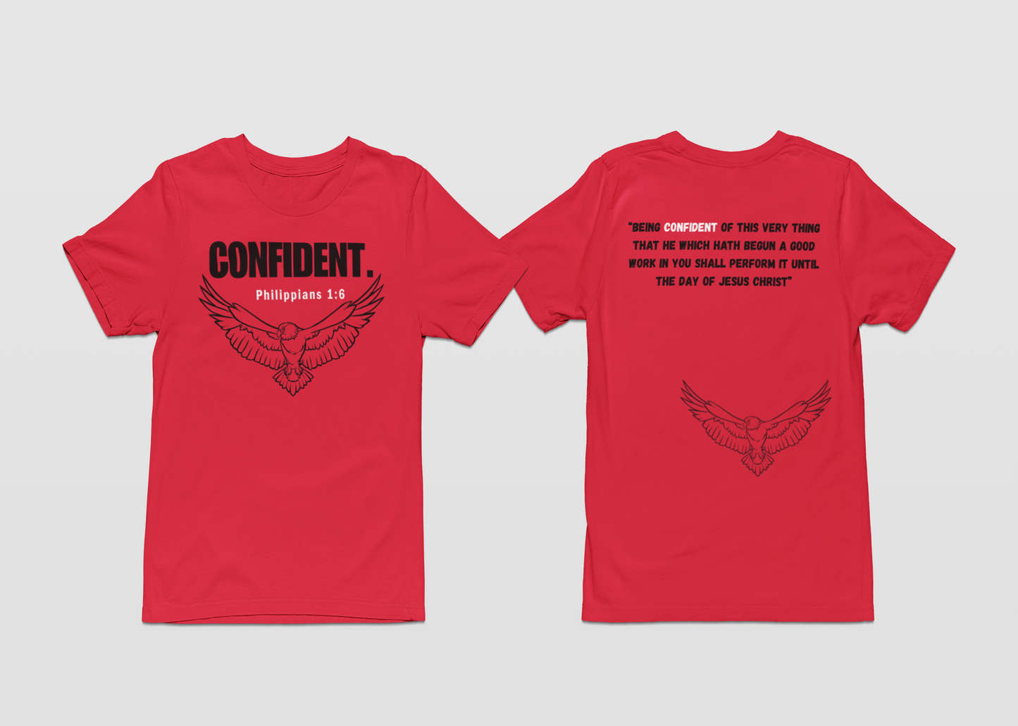 CONFIDENT- Red T-Shirt Collection