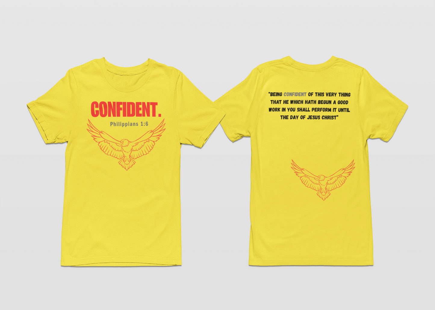 CONFIDENT- Yellow T-Shirt Collection