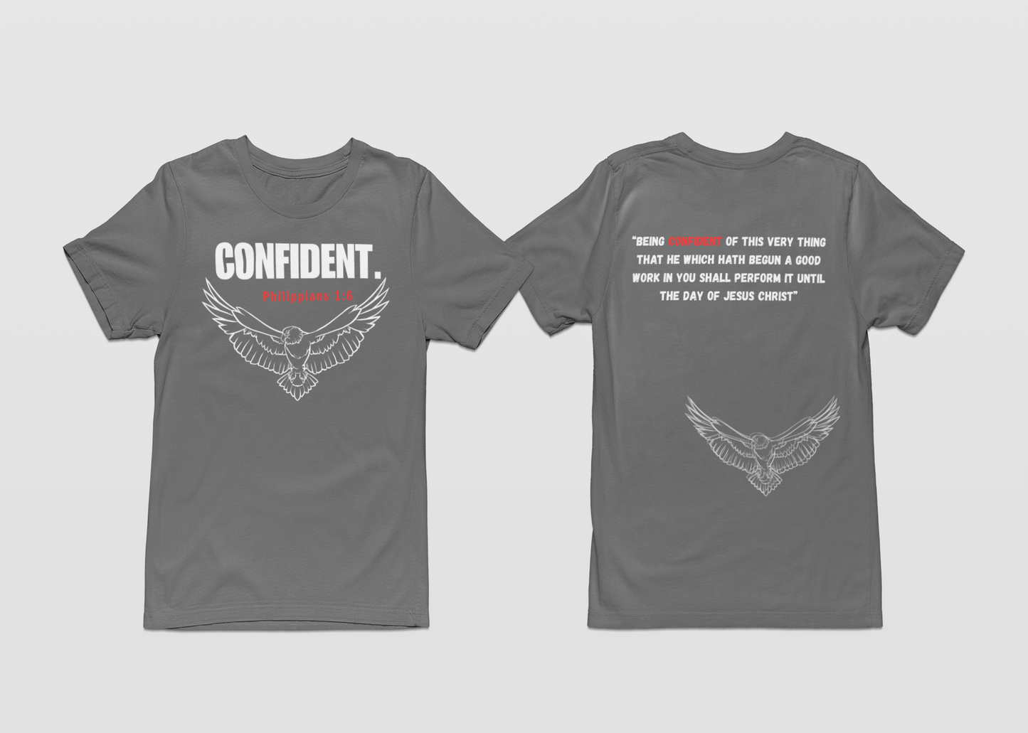 CONFIDENT-Gray T-shirt Second Collection