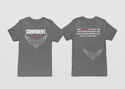 CONFIDENT-Gray T-shirt Second Collection