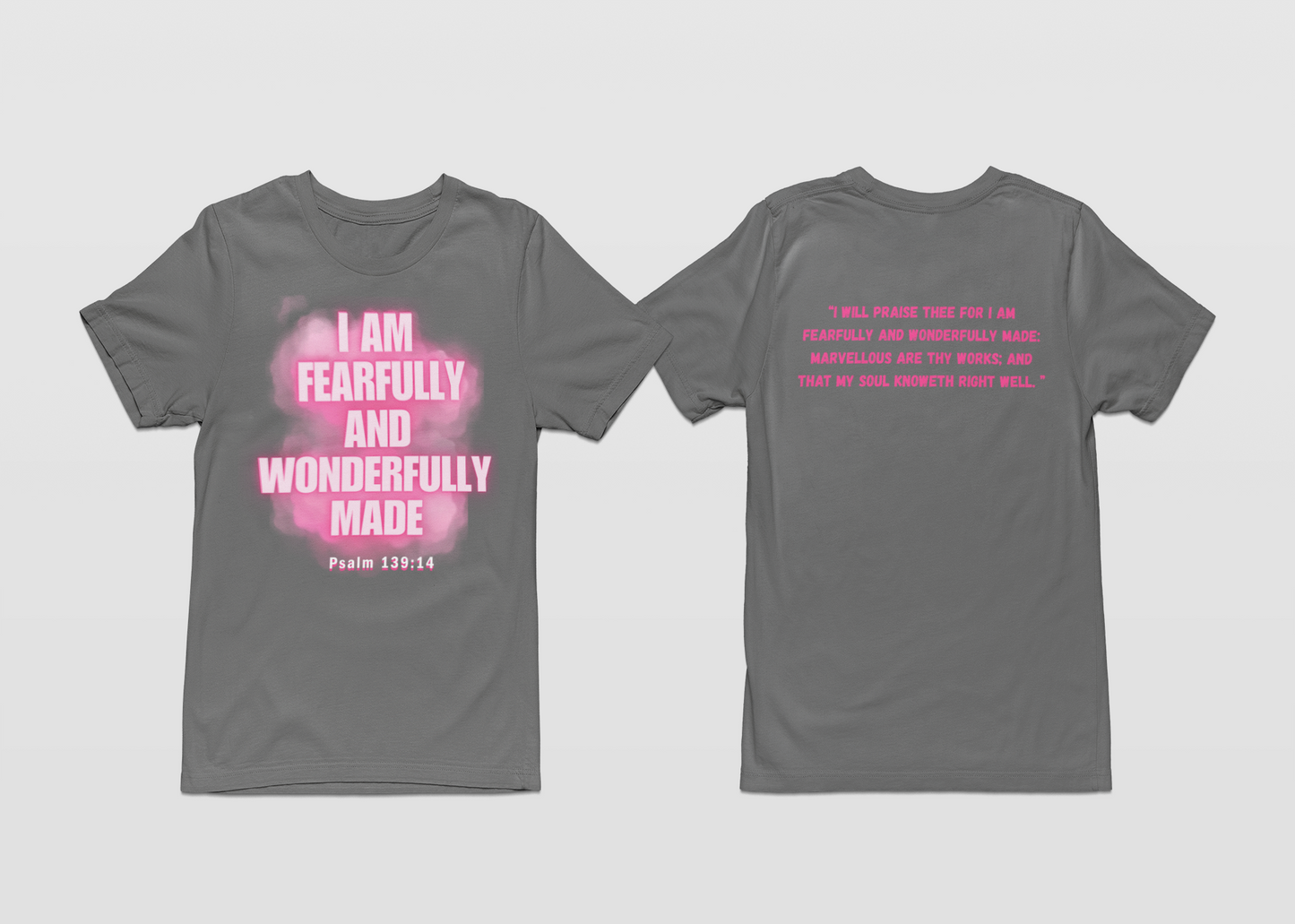 'WONDERFULLY MADE' Gray shirt collection