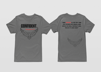 CONFIDENT-Gray T-shirt Second Collection