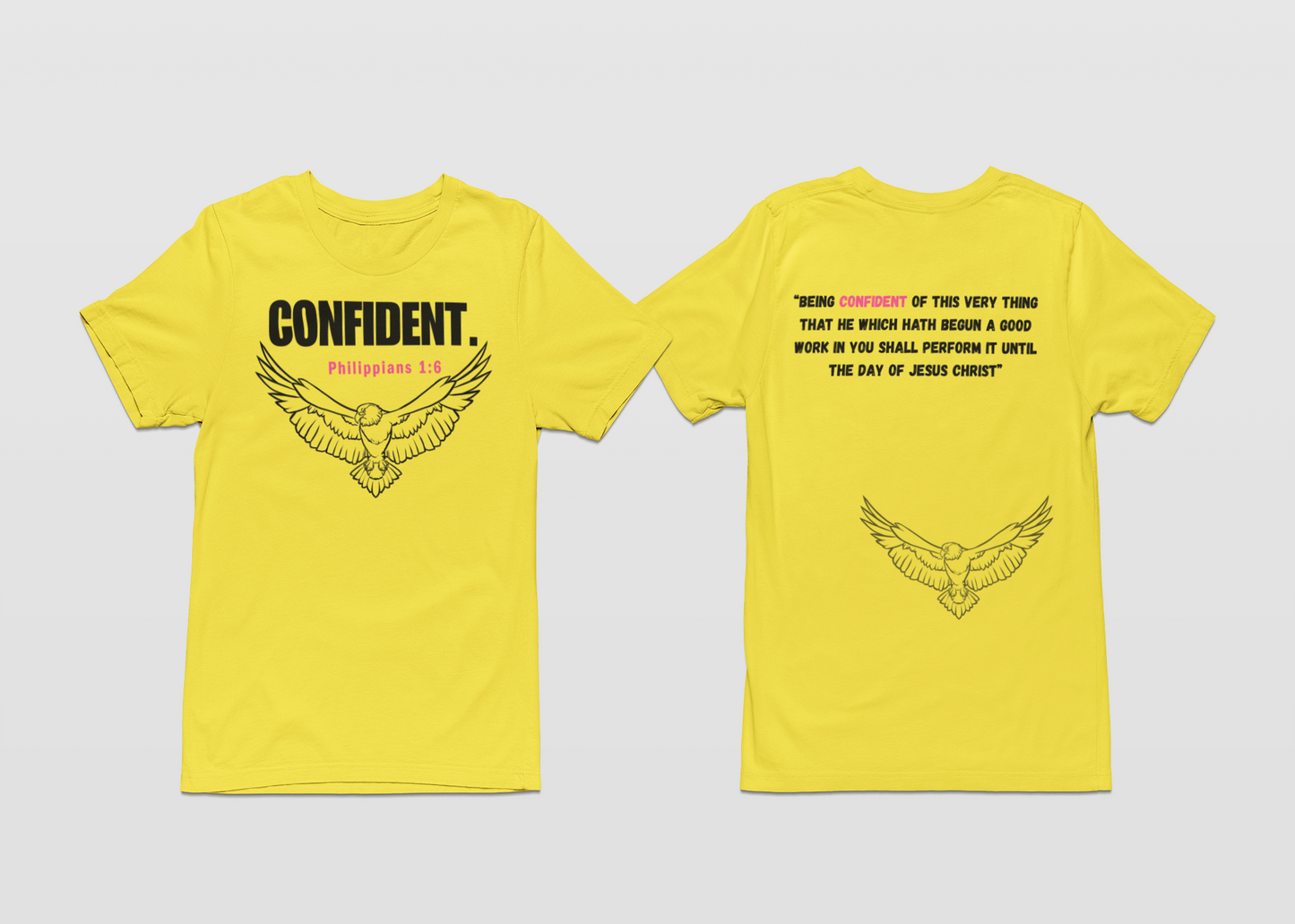 CONFIDENT- Yellow T-Shirt Collection